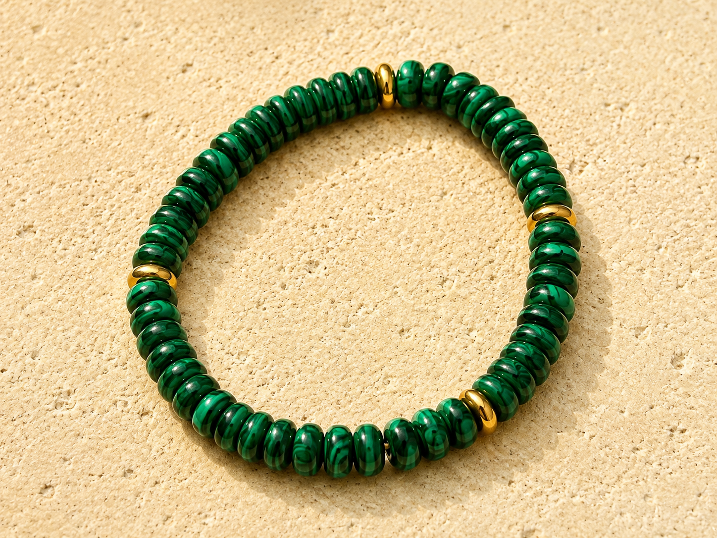 Azzurra Bracelet — Malachite