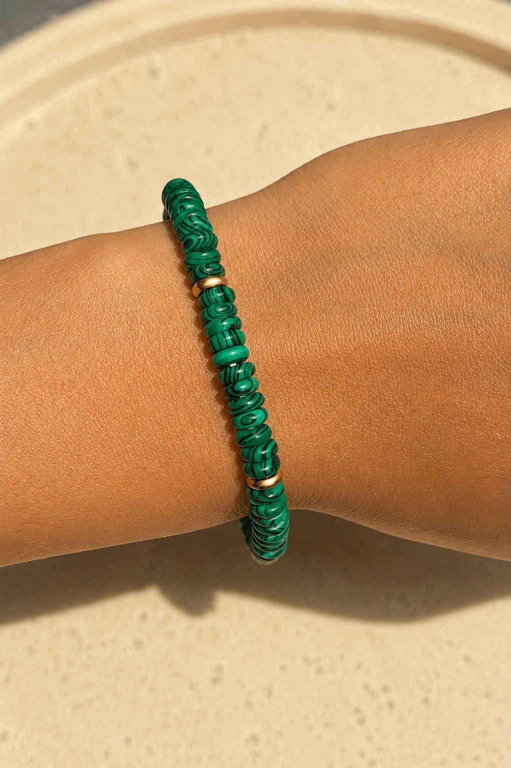 Azzurra Bracelet — Malachite
